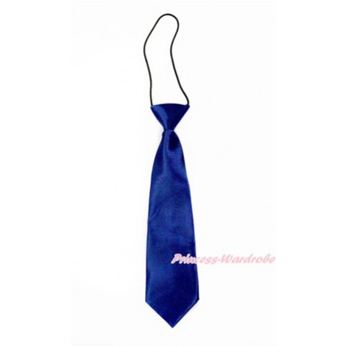 Royal Blue Silk Elastic Necktie BT18 